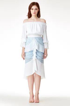 AW'18 Ruffle Mermaid Skirt - Blue