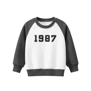 Baby Boy Number Print Pattern Color Matching Design Fleece Hoodies by MyKids-USA™