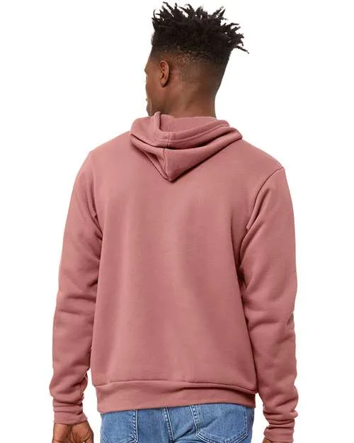 BELLA   CANVAS Sponge Fleece Hoodie 3719 Mauve