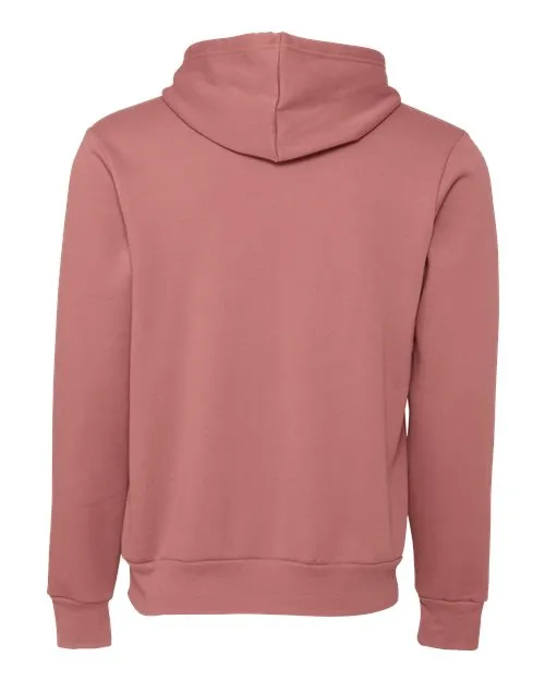 BELLA   CANVAS Sponge Fleece Hoodie 3719 Mauve