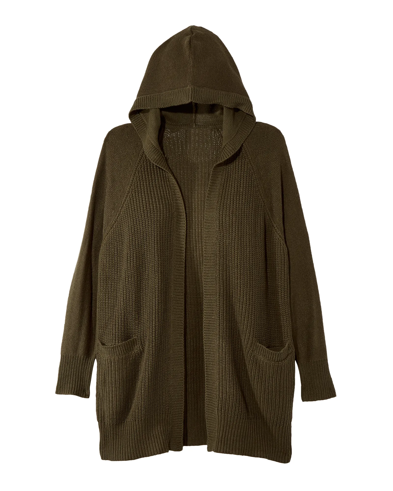 Blanche Elbow Patch Cardigan | Olive Green