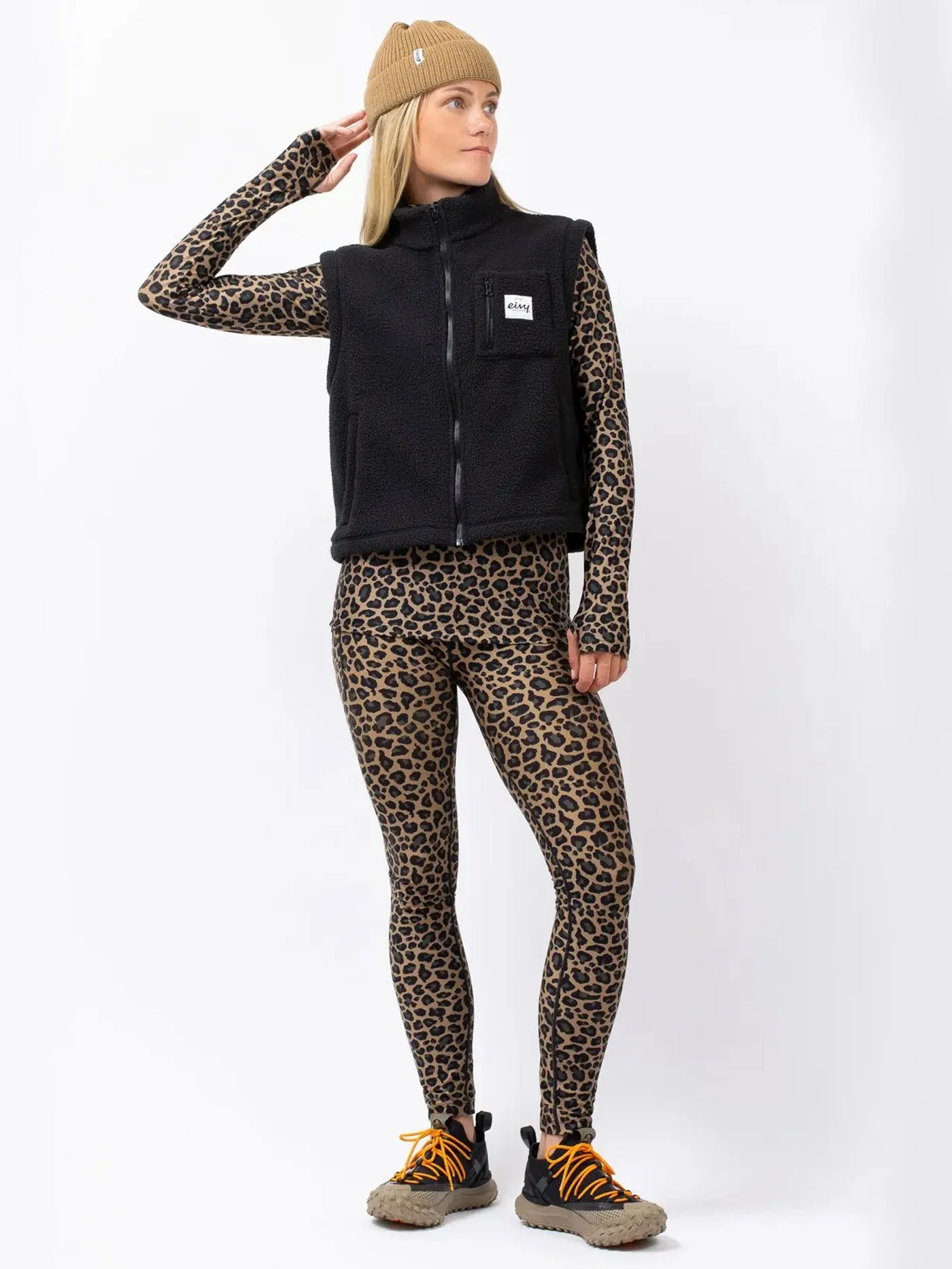 Boxy Sherpa Black Vest