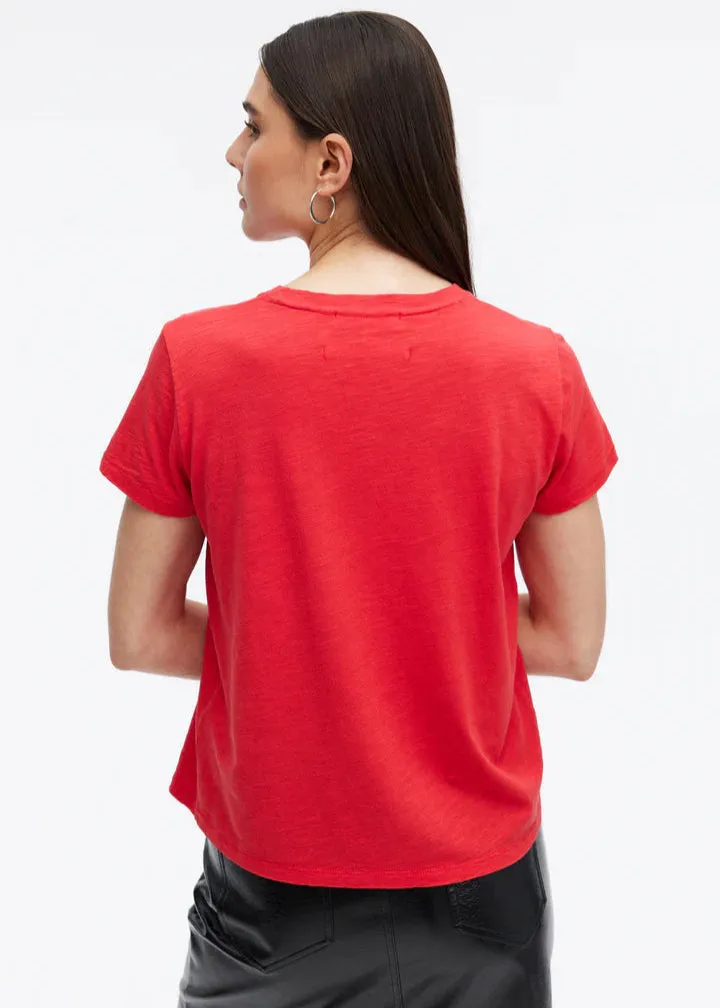 CHRLDR  Jane Perfect Tee in Cherry