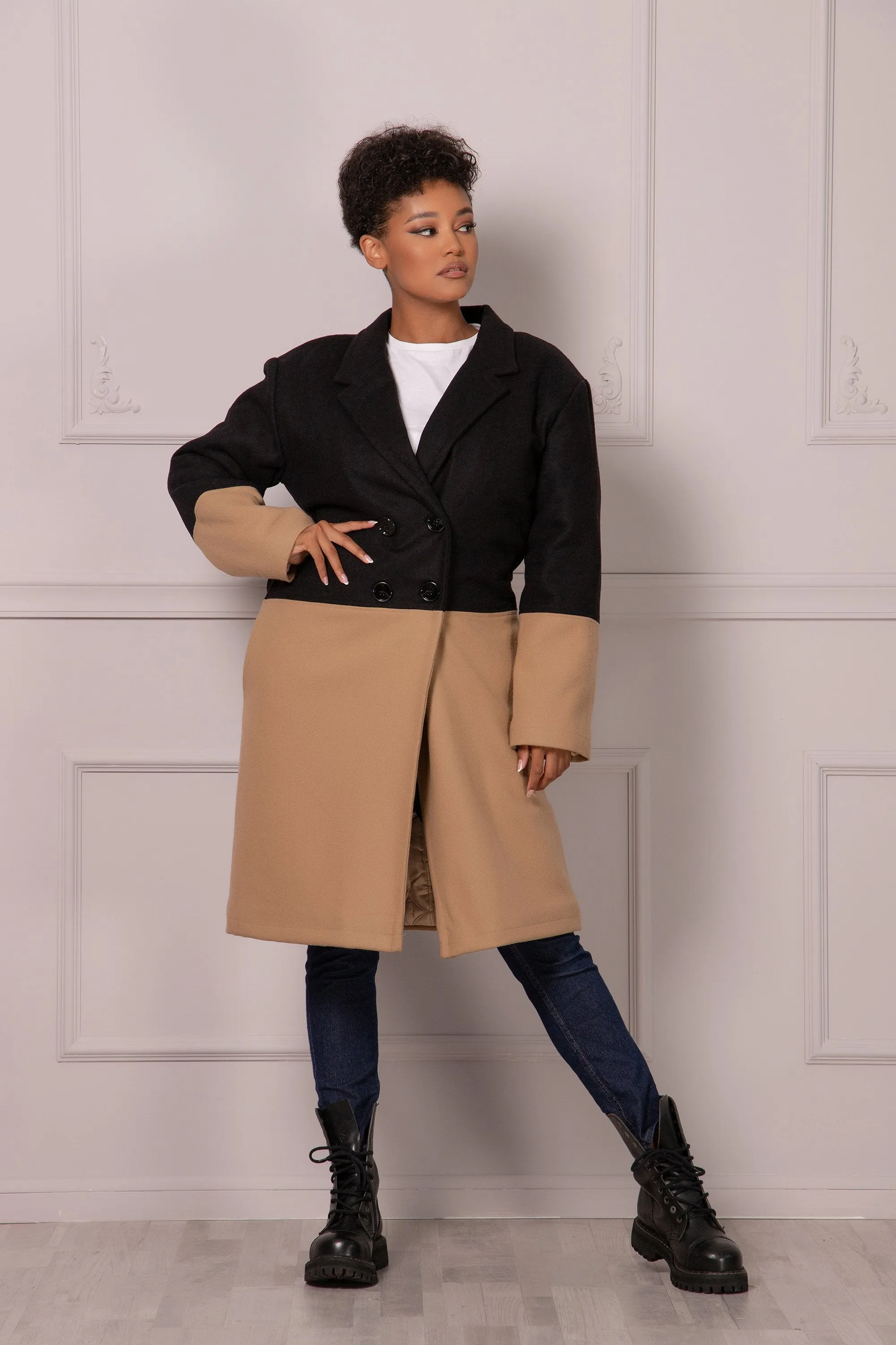 Color Block Coat