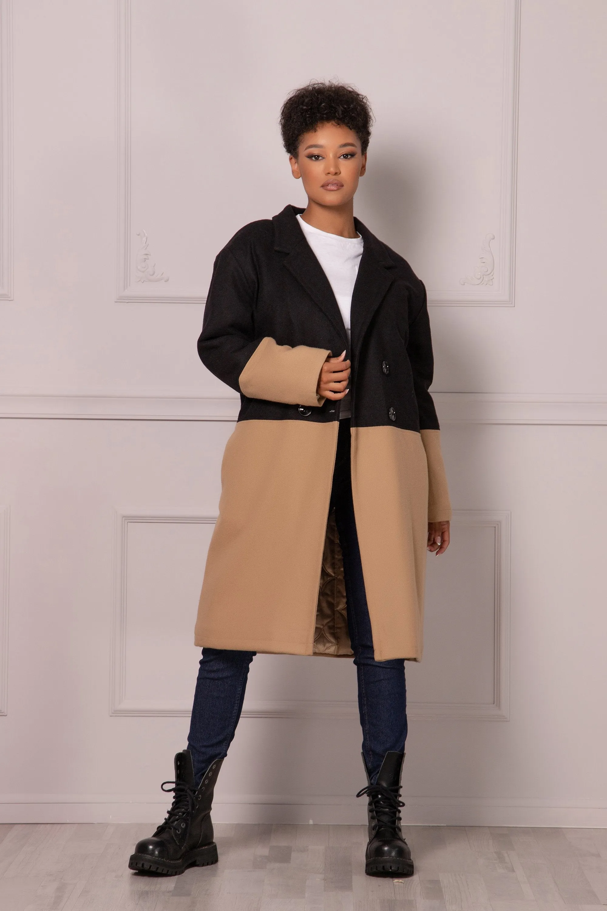 Color Block Coat