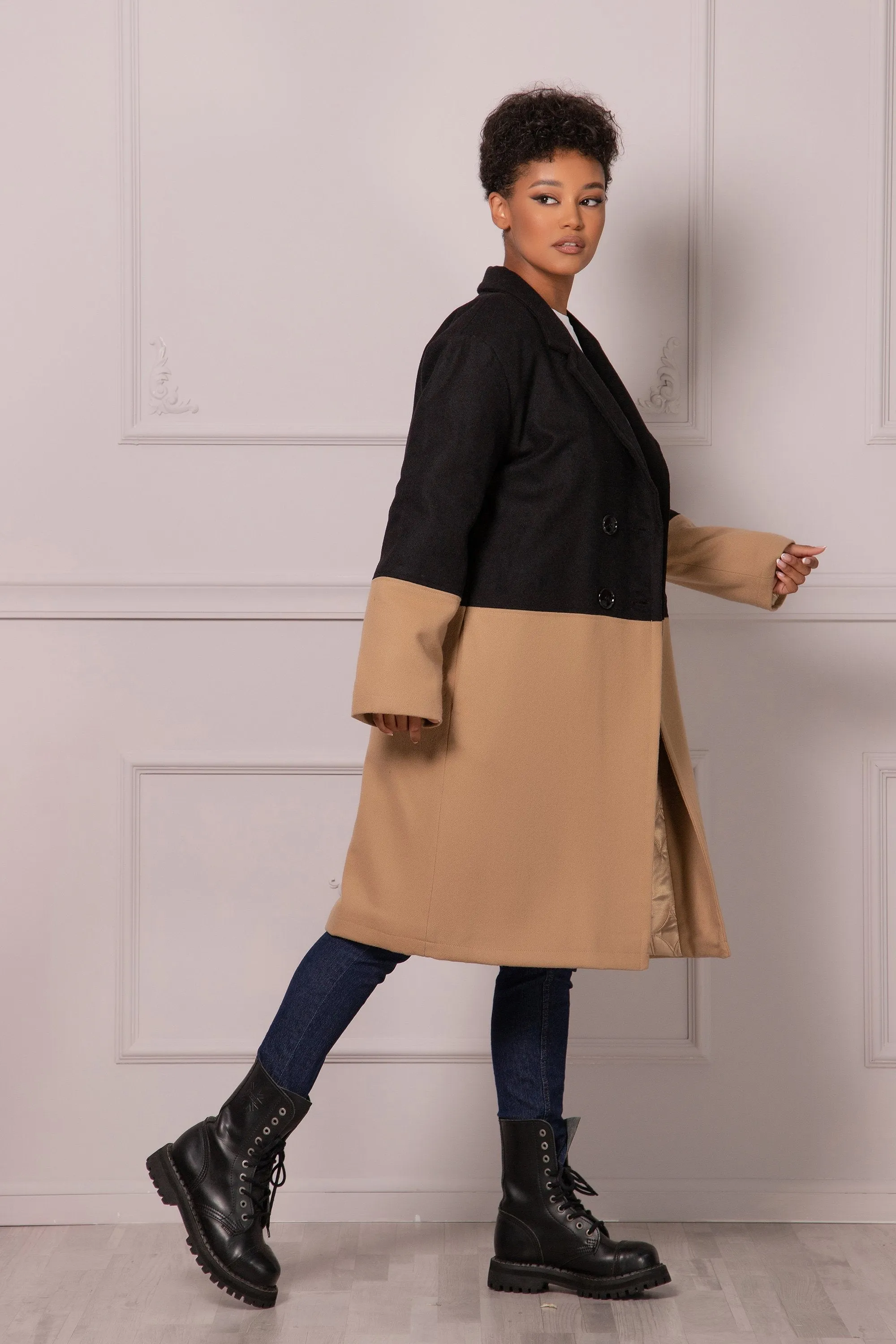 Color Block Coat