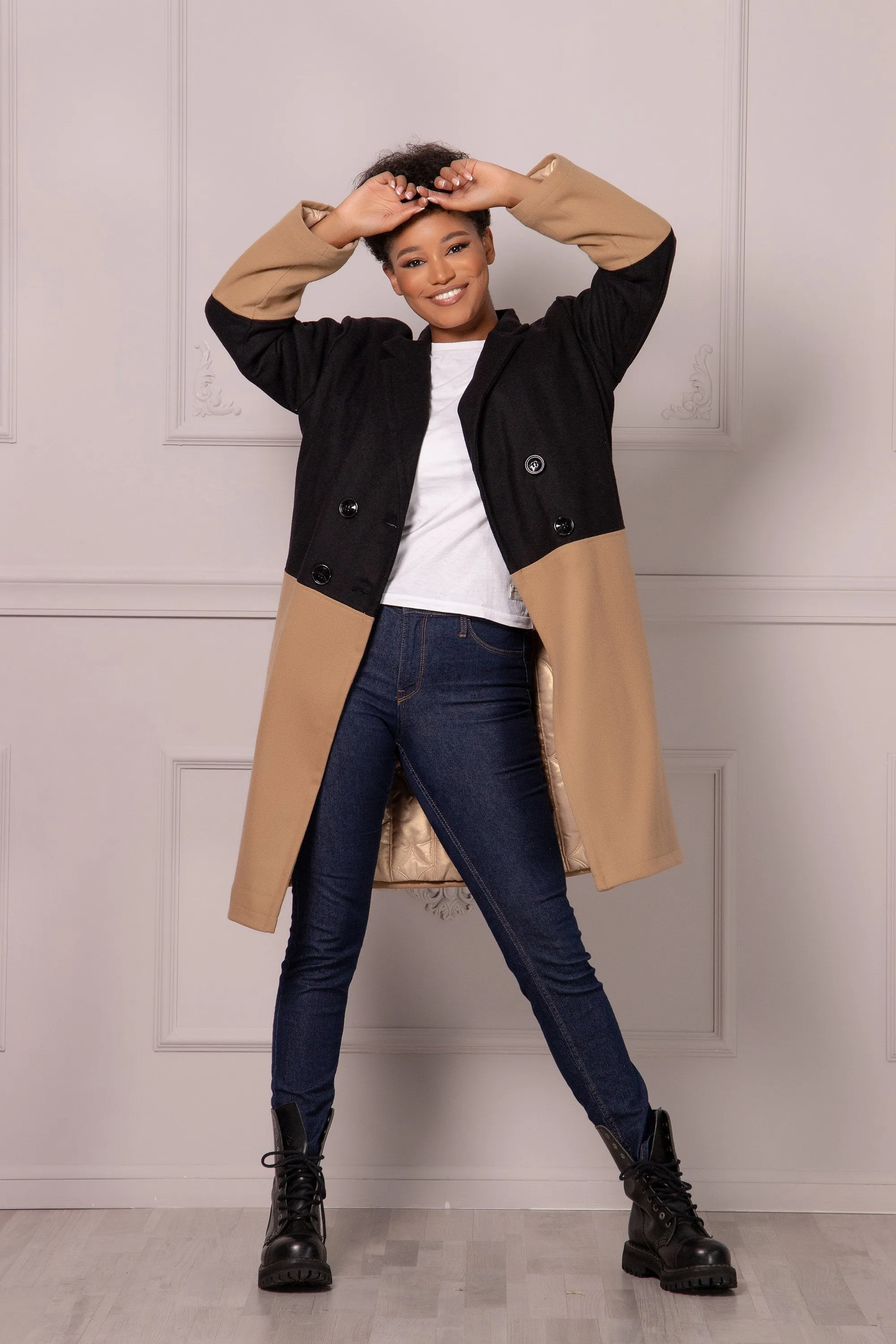 Color Block Coat