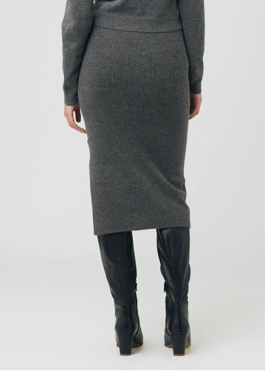 Dani Knit Skirt - Charcoal