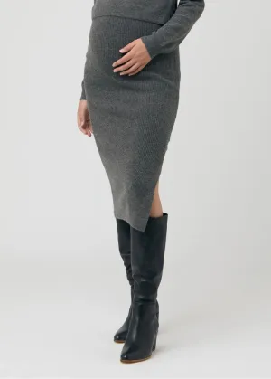 Dani Knit Skirt - Charcoal