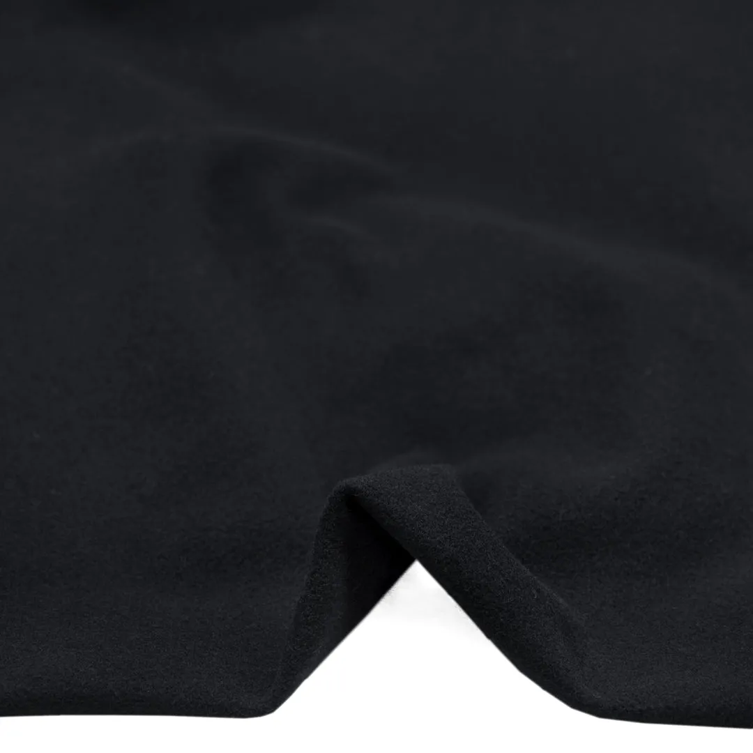 Deadstock Felted Wool Blend Coating - Midnight Blue