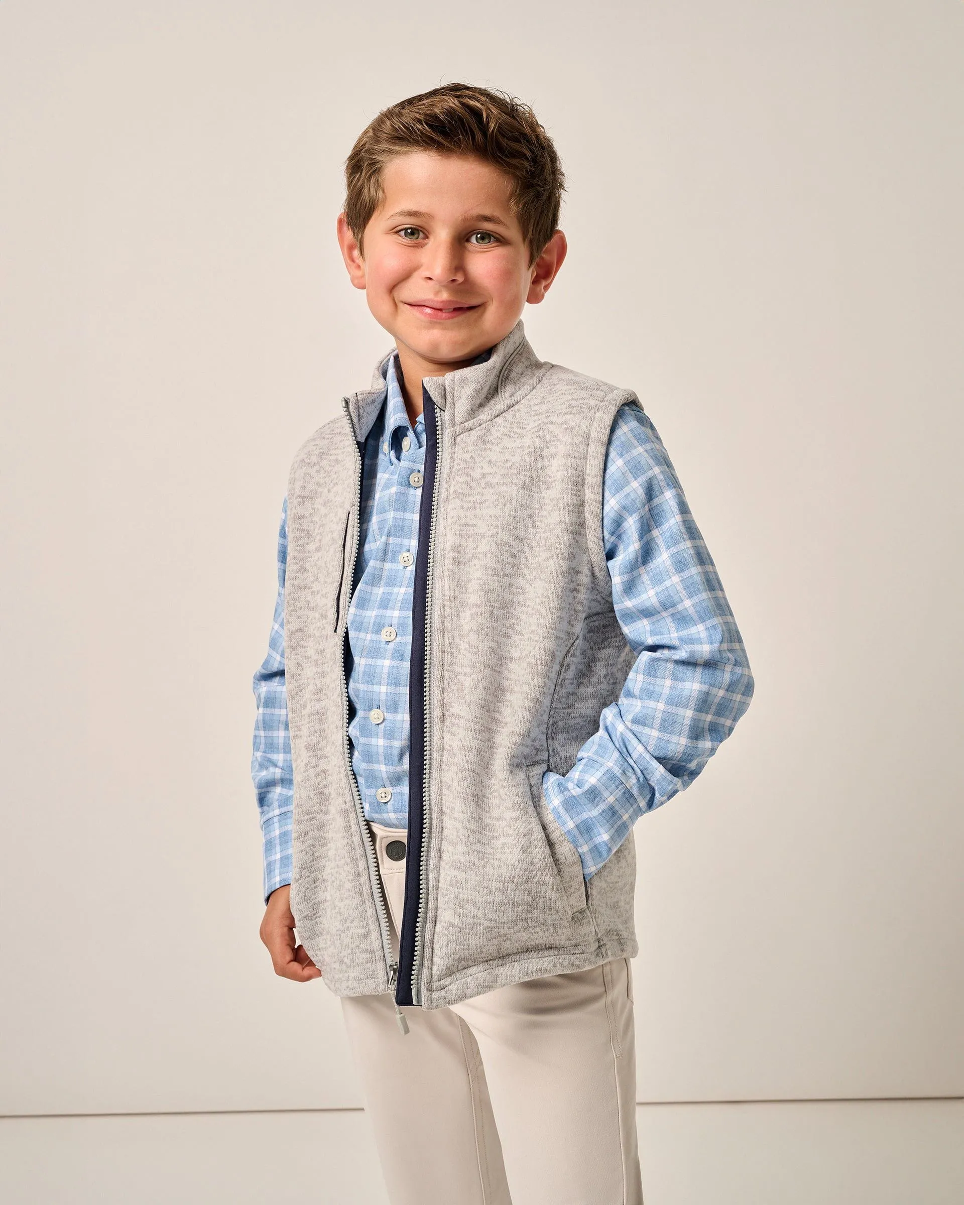 Denalis Jr. Double-Zip Fleece Vest