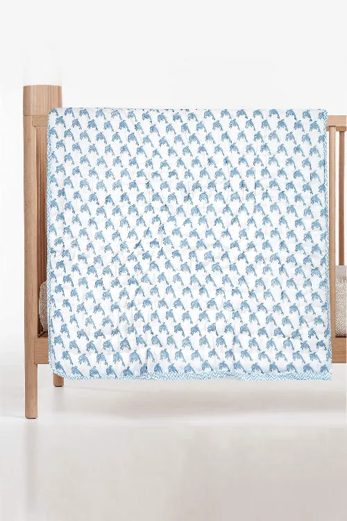 Earthen Nest Blue Dolphins Kids Quilts
