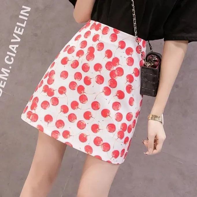 Elegant Skirt Women Korean High Waist Slim Look A-Line CHIC Hip Flattering Skirt