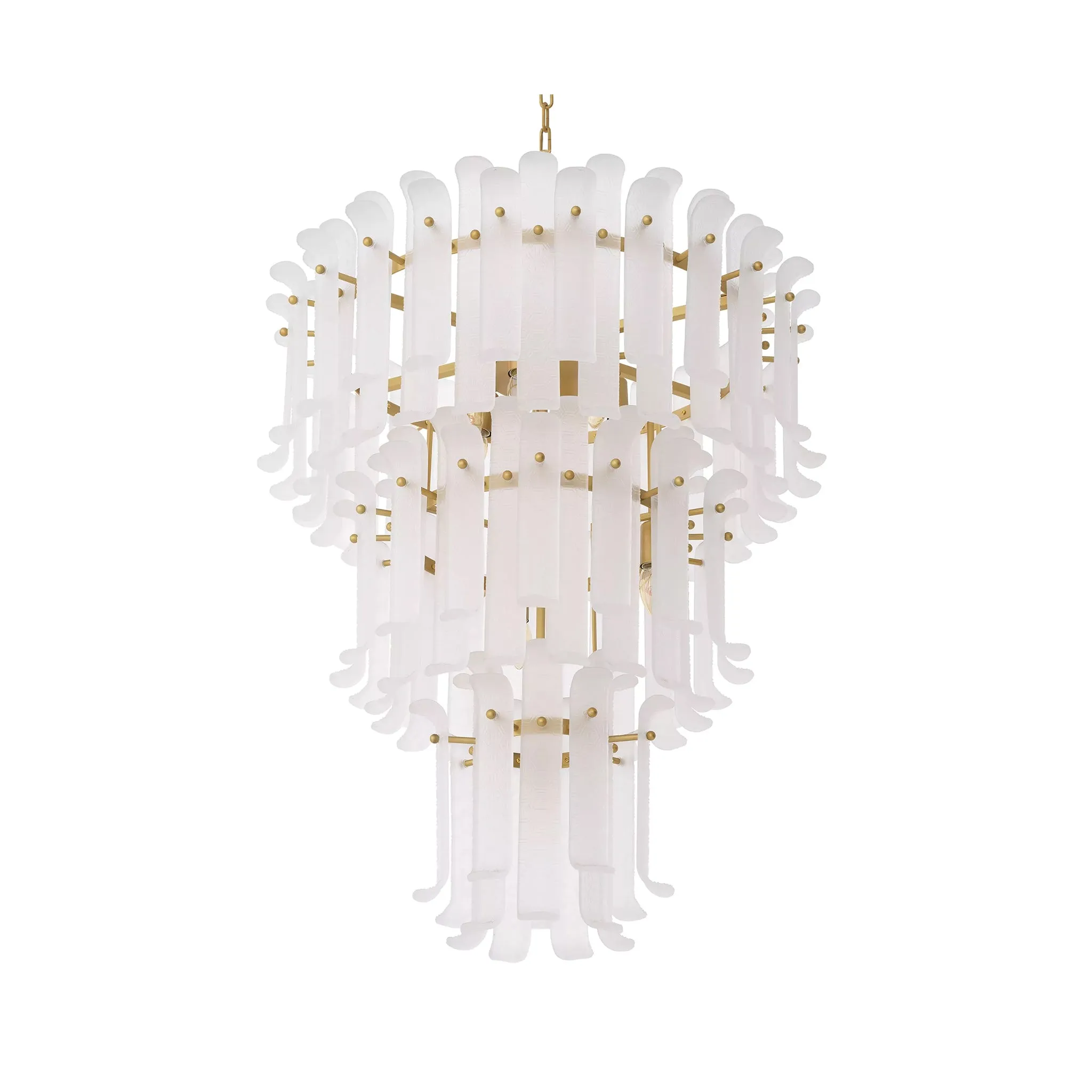 FROSTED RODEO DRIVE LARGE CHANDELIER
