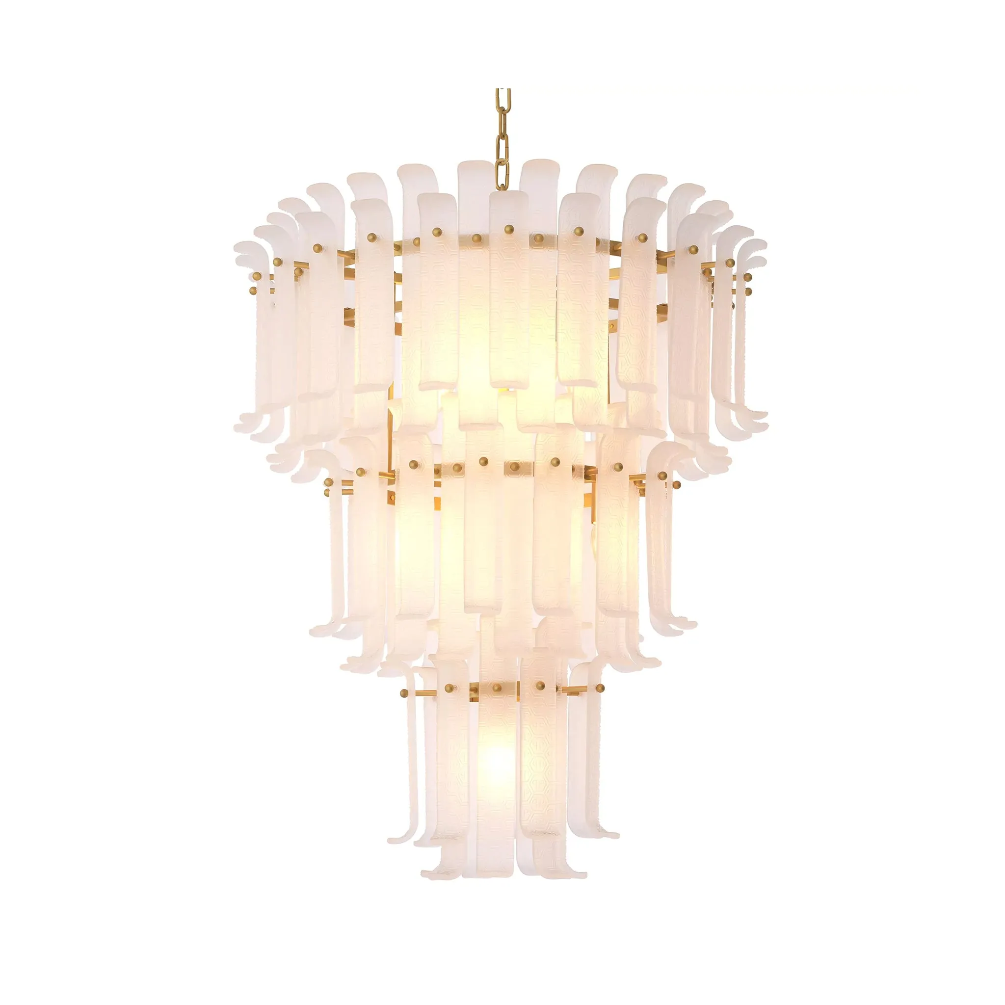 FROSTED RODEO DRIVE LARGE CHANDELIER