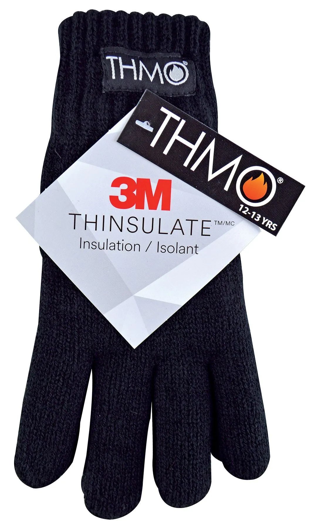 Kids THMO Thinsulate Gloves (8-9 Years / Black)