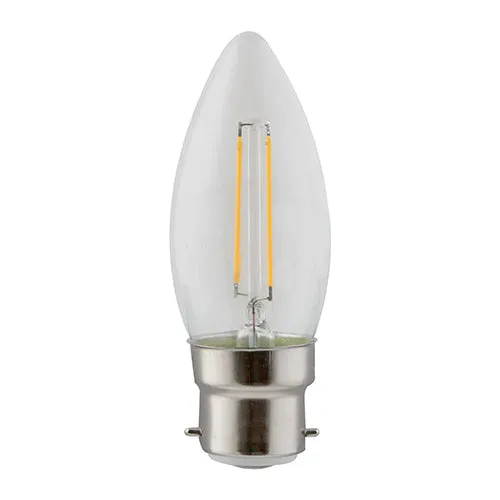LED Filament Candle B22 2w Warm White