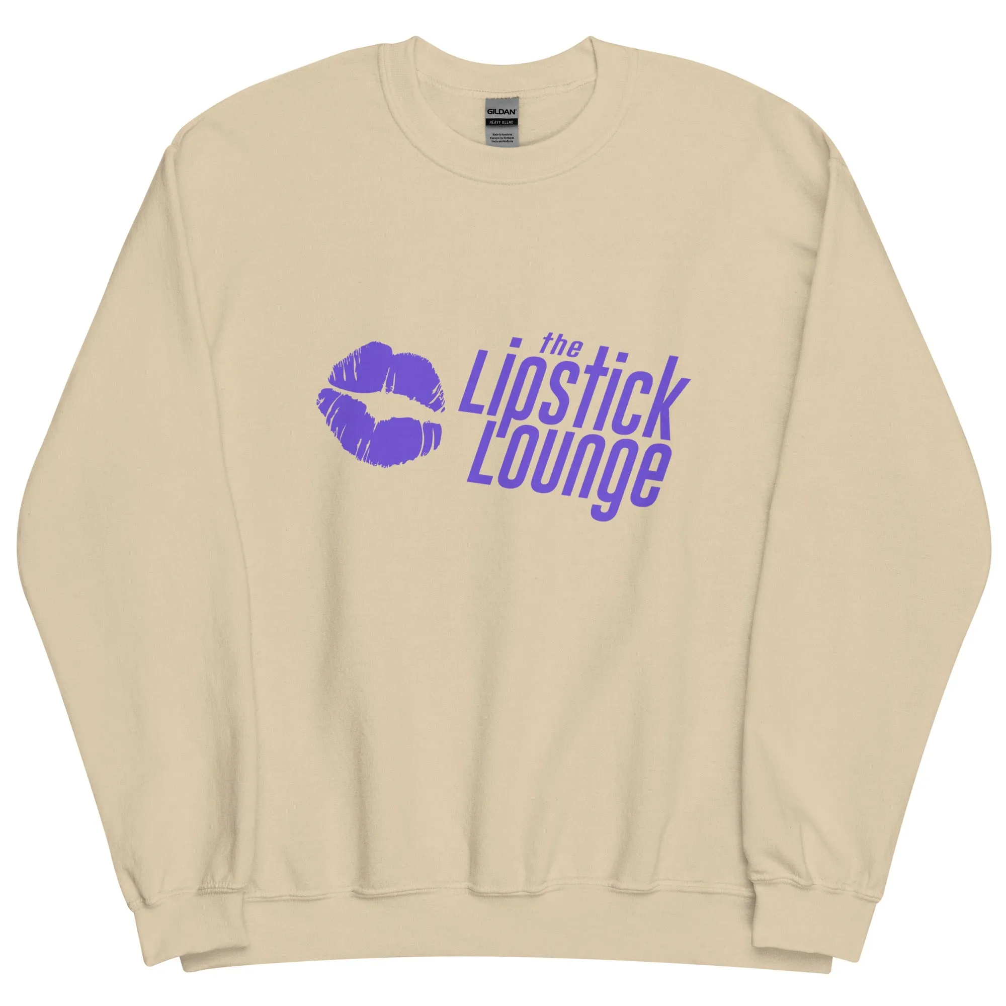 Lipstick Lounge Purple Logo Unisex Sweatshirt