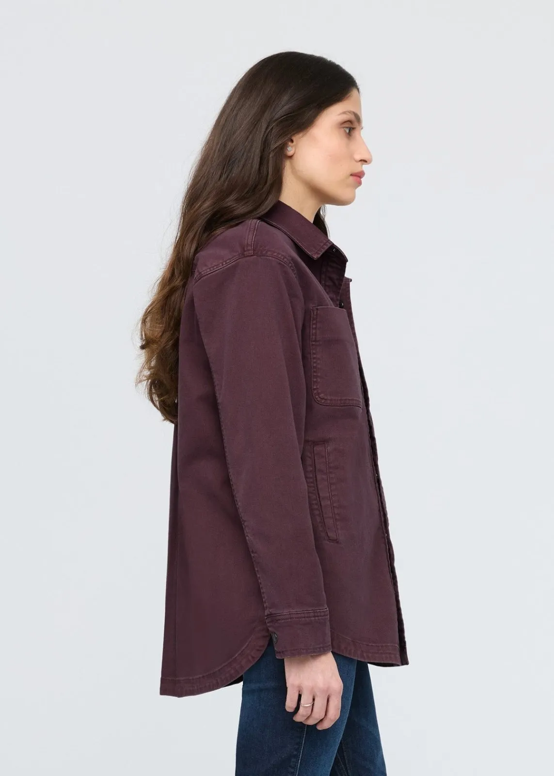 LuxTwill Overshirt -  Raisin