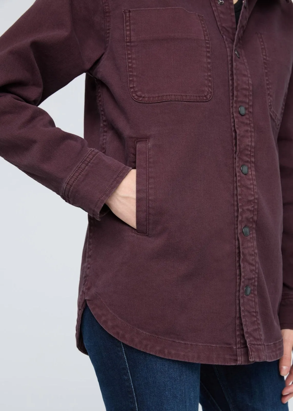 LuxTwill Overshirt -  Raisin