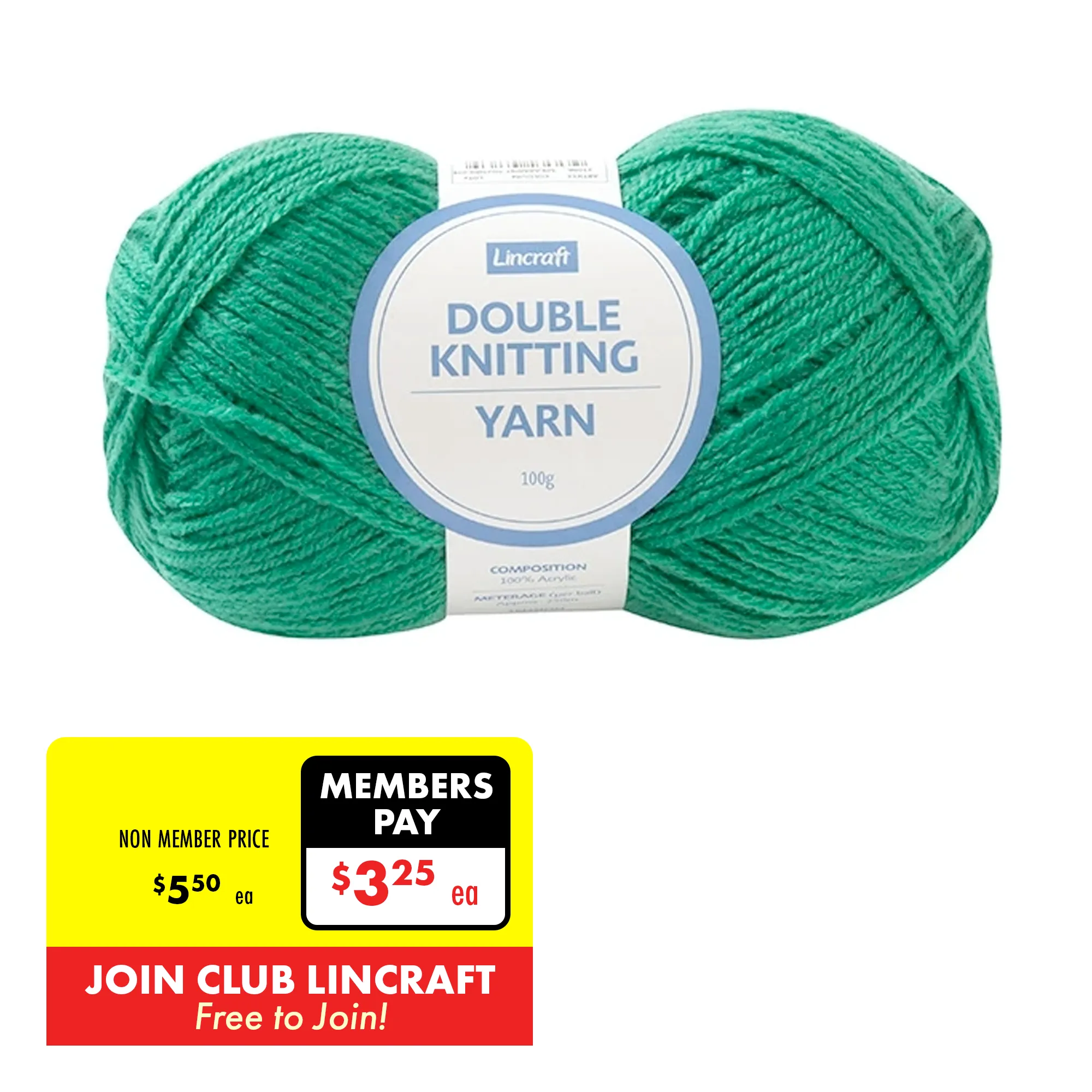 Makr DK 8ply Crochet & Knitting Yarn, 100g Acrylic Yarn