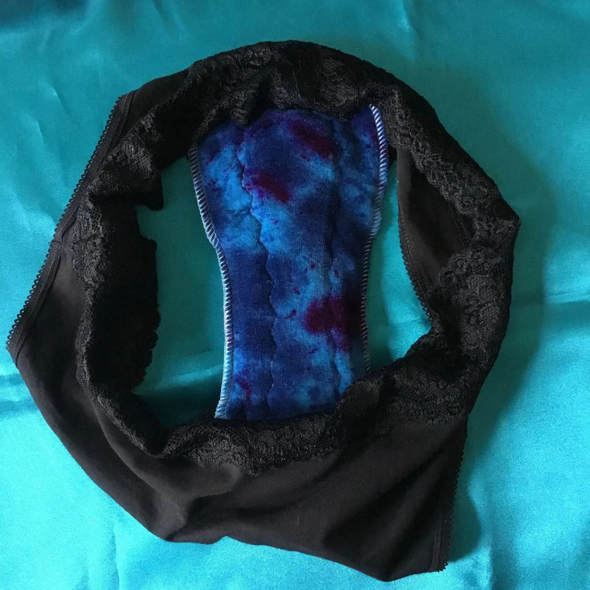 Moody Blue Maxi Pad  - Organic Cotton Reusable Period Pad
