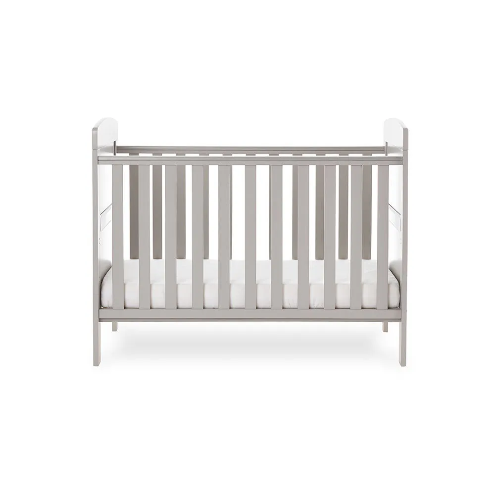Obaby Grace Mini Cot Bed - Warm Grey