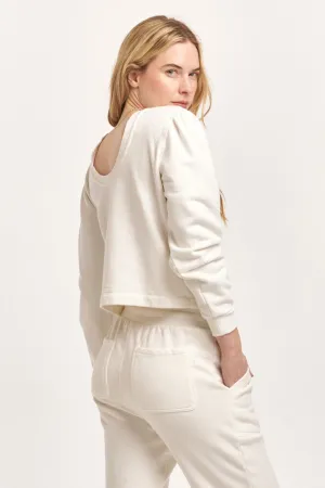 RAYA SCOOP BACK SWEATSHIRT OFF WHITE