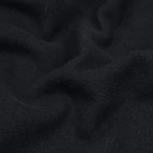 Remnant - 2m - Deadstock Felted Wool Blend Coating - Midnight Blue