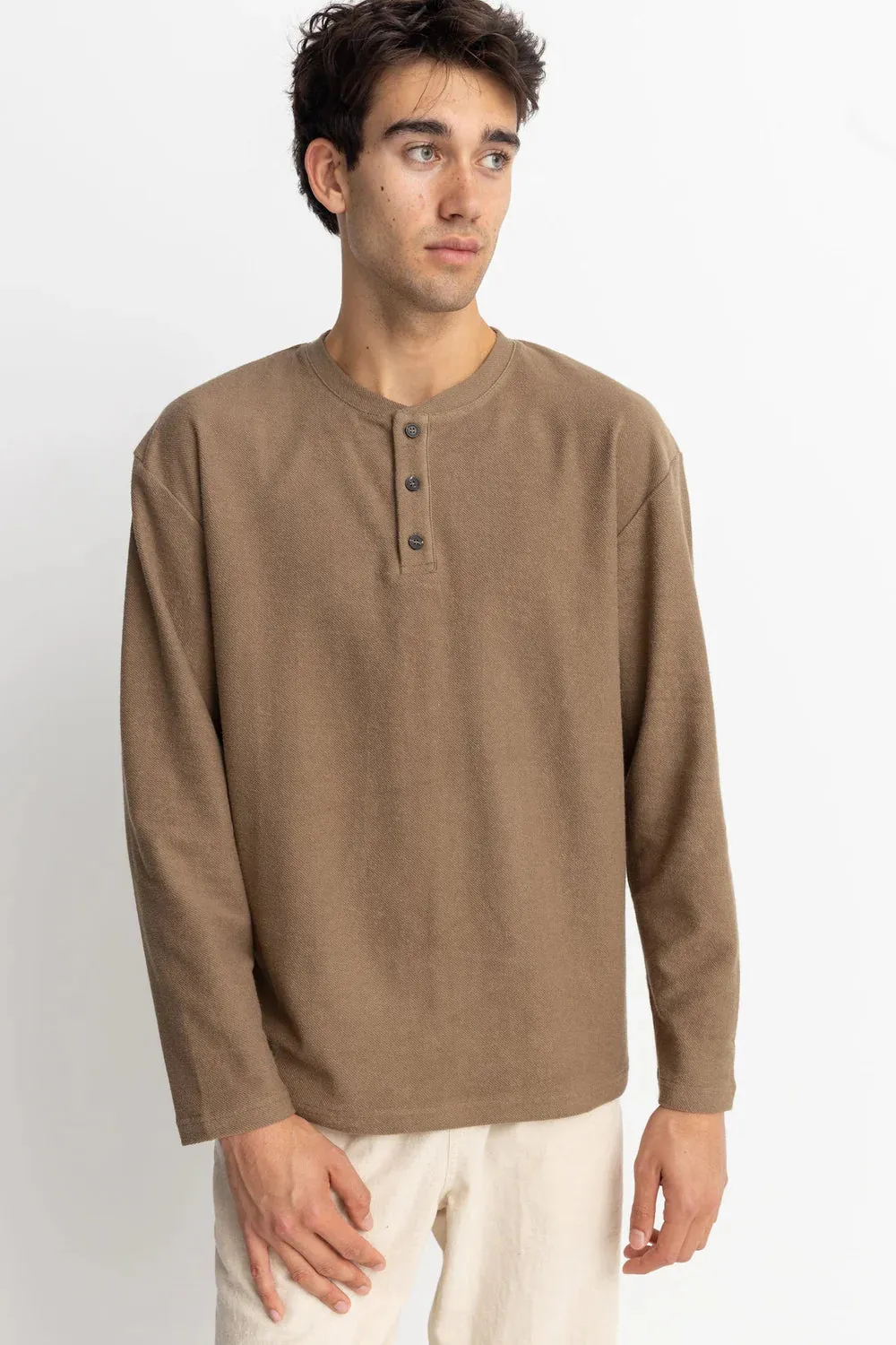 Rhythm Vintage Terry Ls Henley