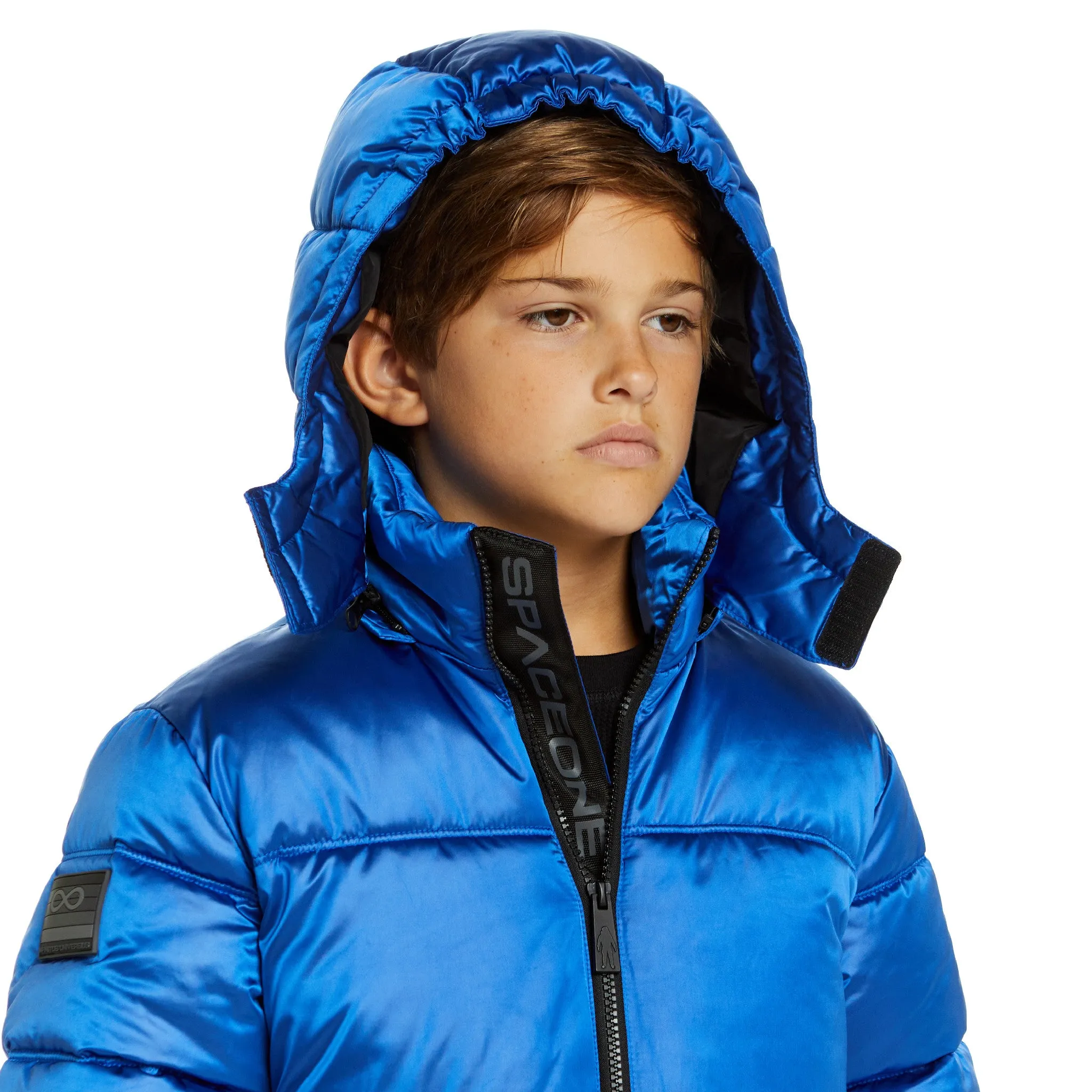 SPACEONE x Andy & Evan® | Galactic Puffer Jacket | Astronaut Blue