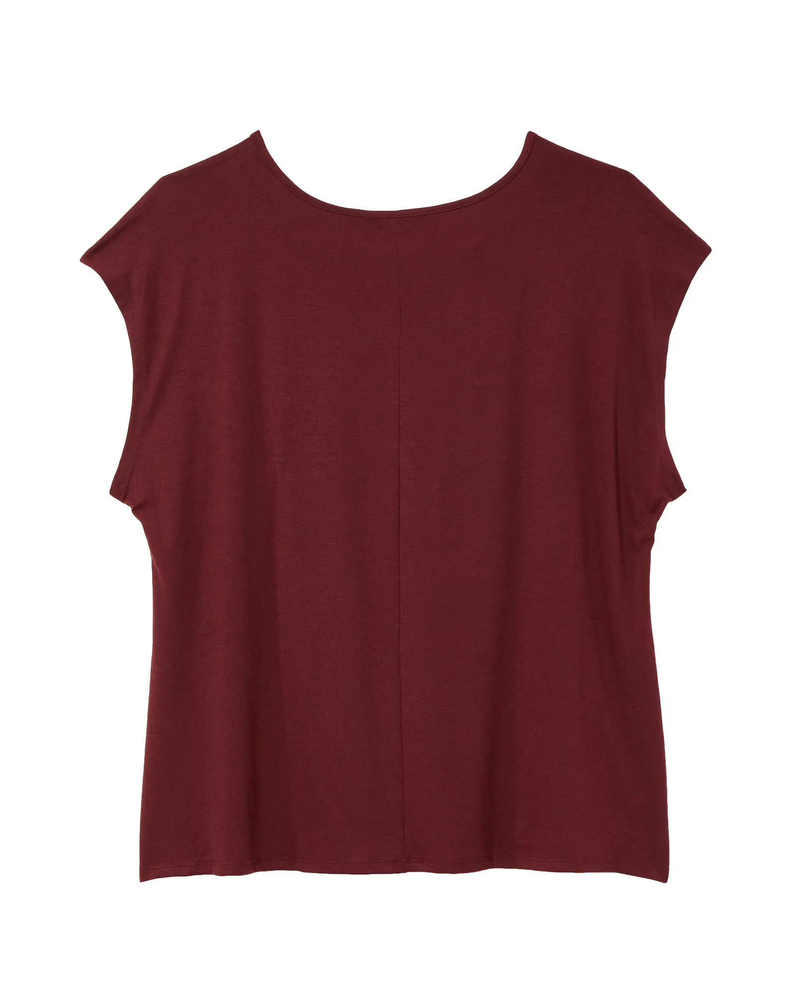 Teresa Scoop Neck Top | Burgundy