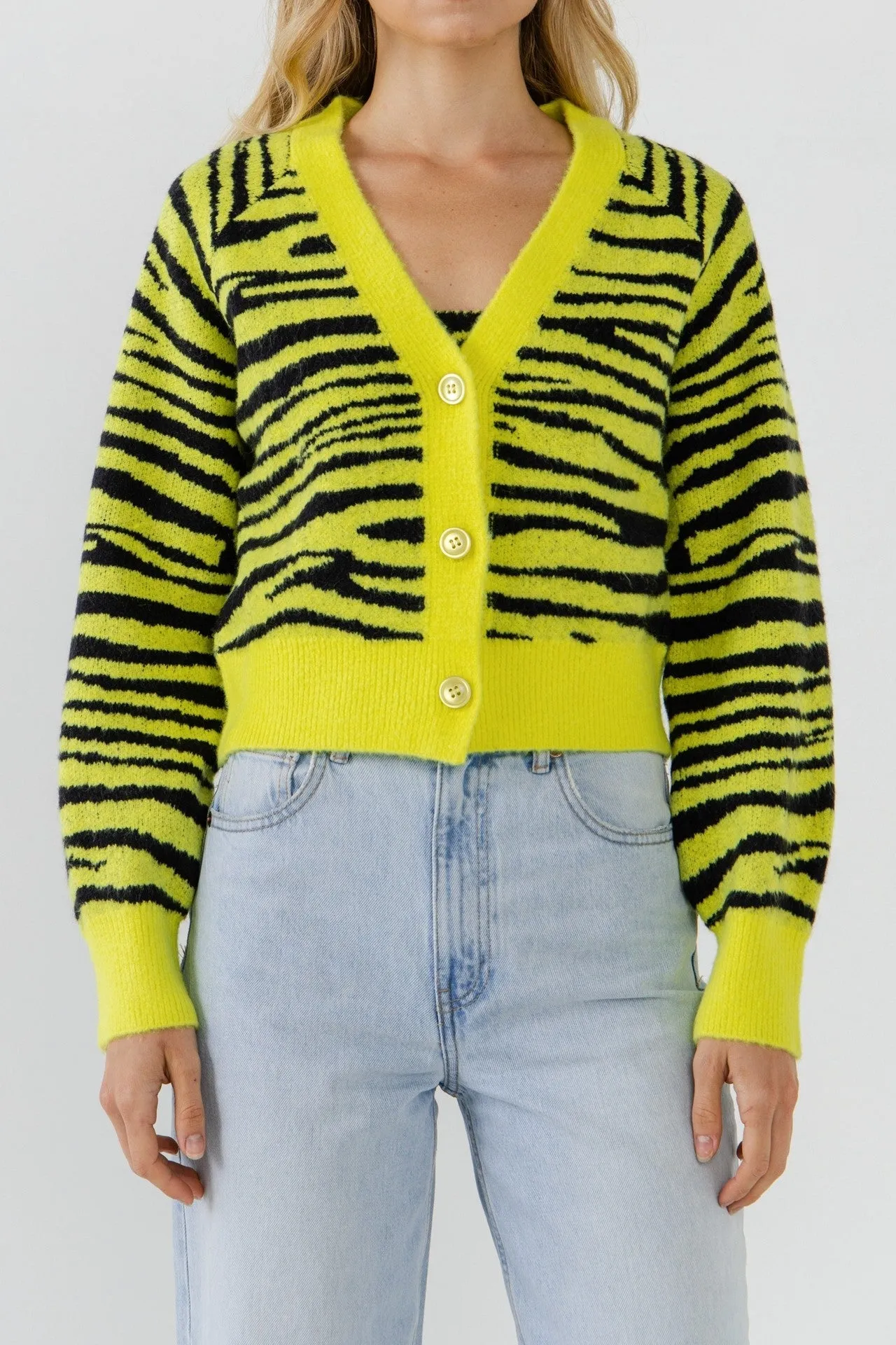 Tiger Knit Cardigan