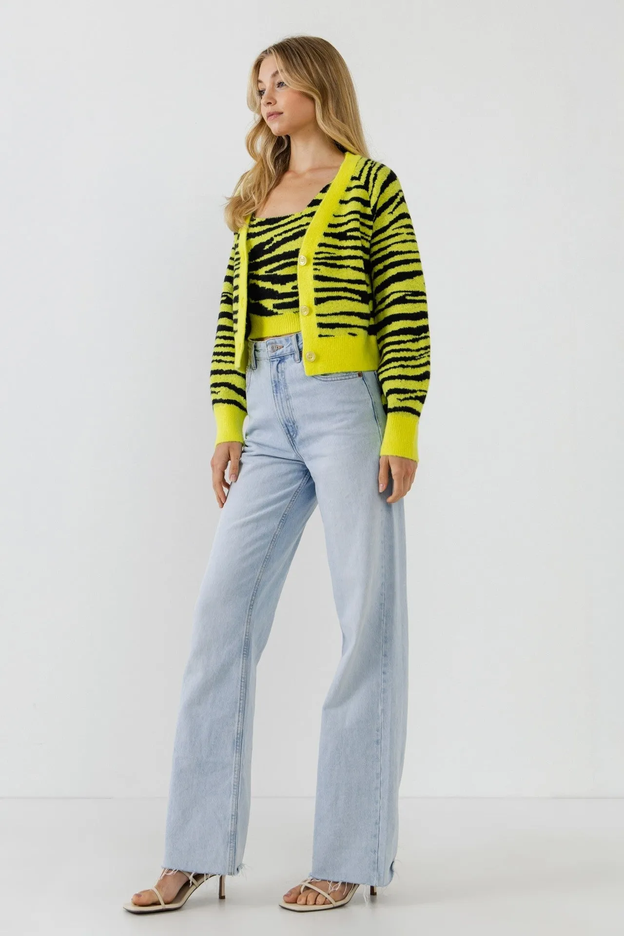 Tiger Knit Cardigan