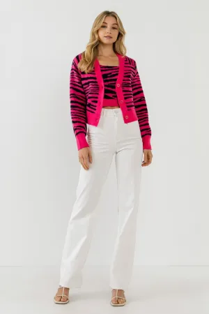 Tiger Knit Cardigan