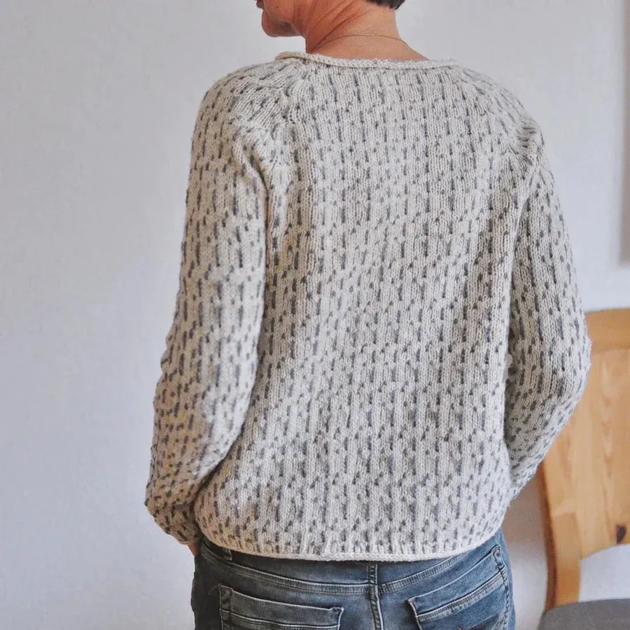 Women's Chic Grey Boat Neck Knitted Jumper | Ideal for Autumn/Winter