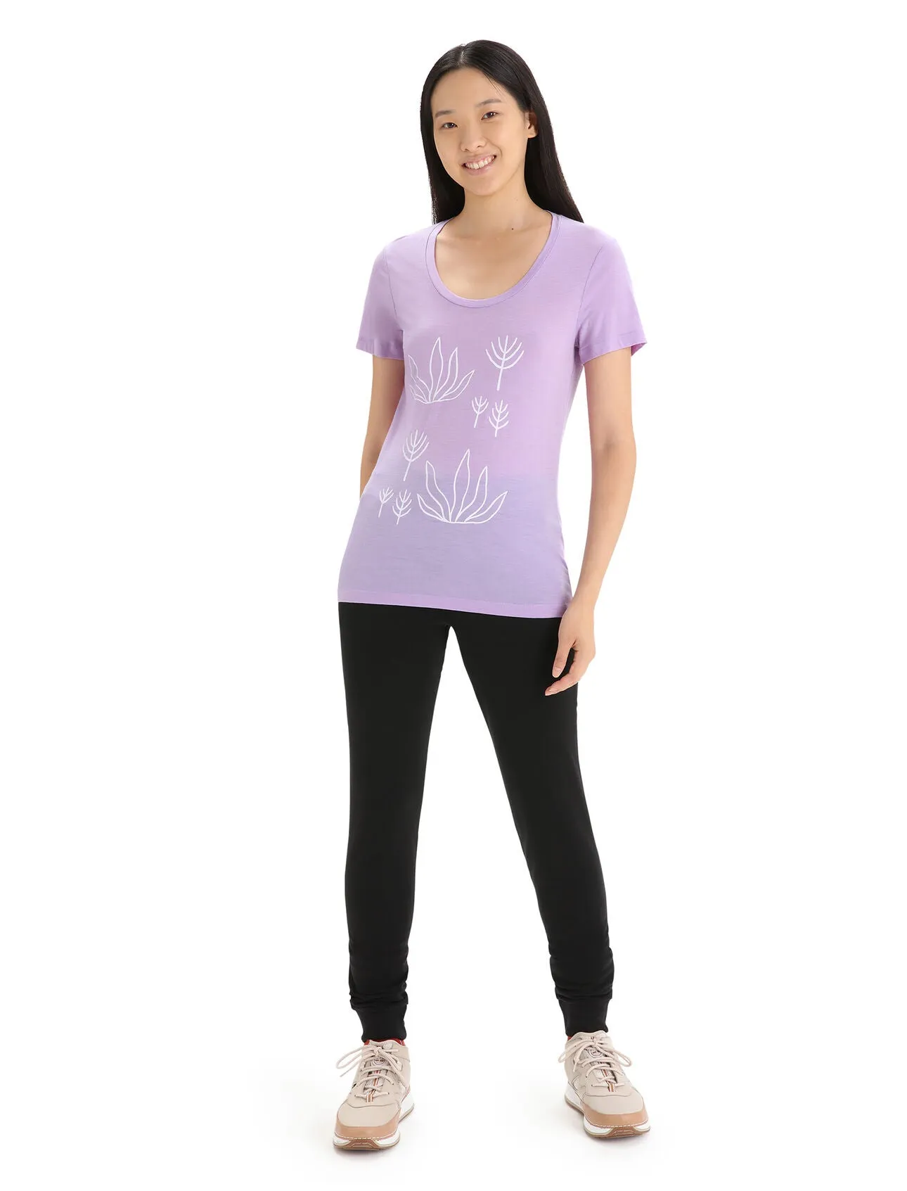 Womens Tech Lite II SS Scoop Tee Fresh Growth