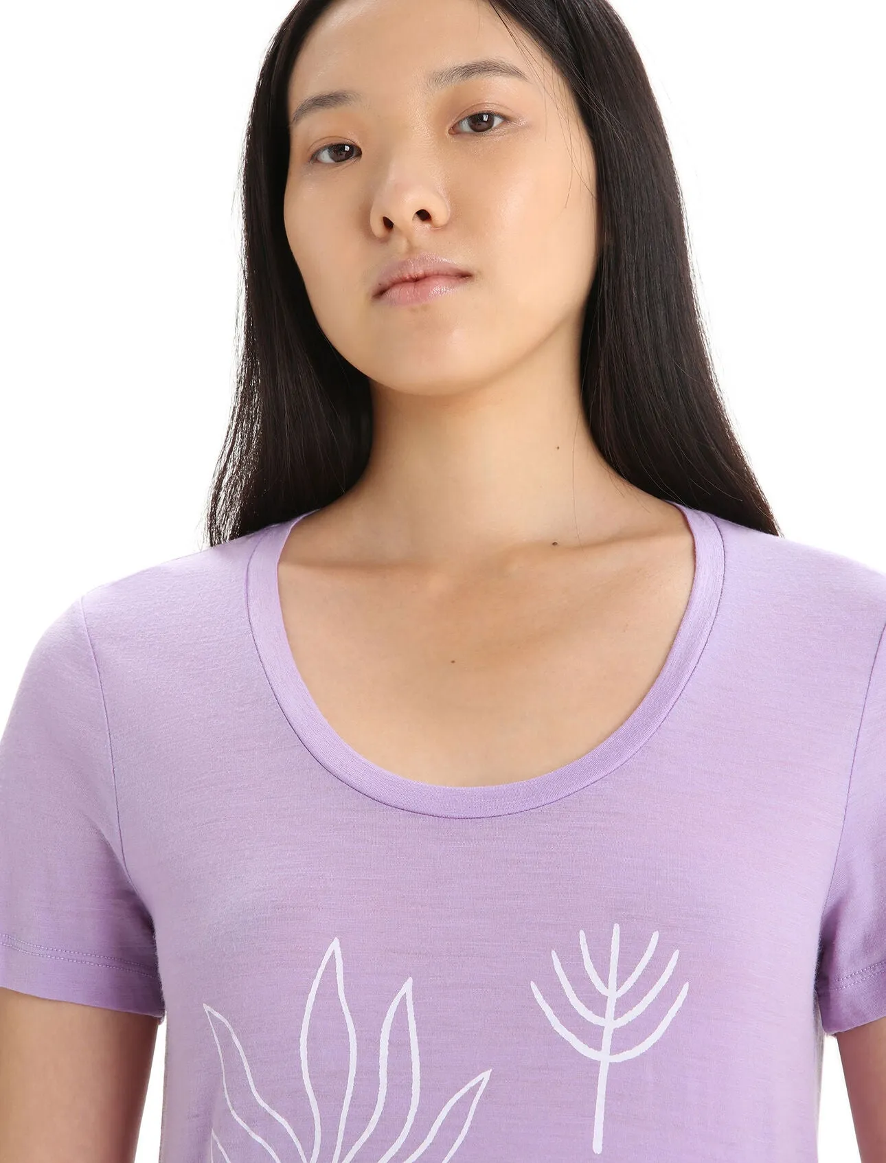 Womens Tech Lite II SS Scoop Tee Fresh Growth